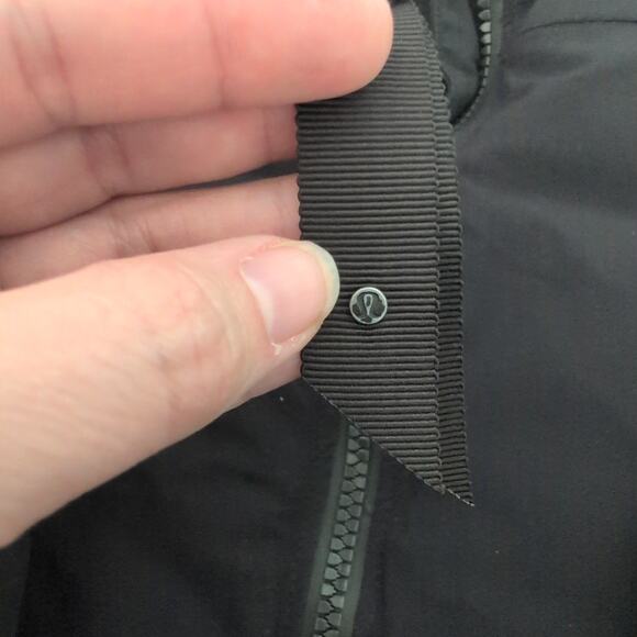 Lululemon Cold As Puff Jacket Sz 6 Black Hooded Puffer Longline Parka Down Coat - Picture 9 of 16